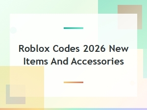 Roblox Promo Codes 2026: New Items and Accessories List